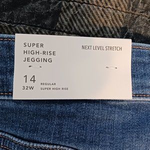 American Eagle Next Level Stretch Super High Rise Jeggings Size 14